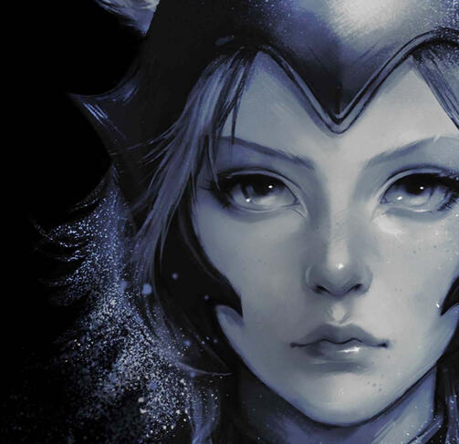 semirealistic portrait